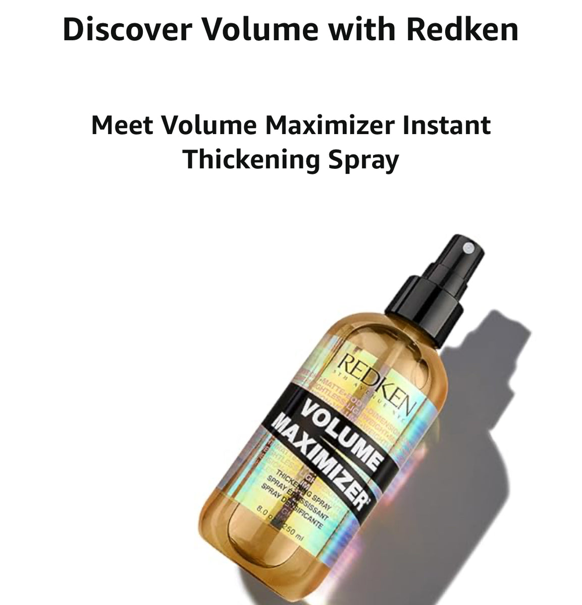 Redken Volume Maximizer Weightless Thickening Spray Beauty Supply Outlet