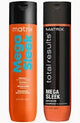 Matrix Total Results Mega Sleek Shampoo & Conditioner duo for unruly medium to coarse hair