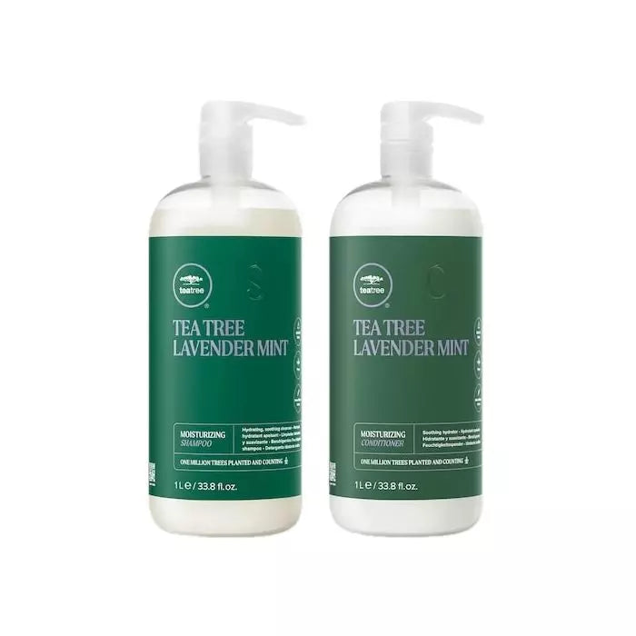 tea tree and lavender shampoo Paul Mitchell Tea Tree Soothing Hydration Lavender Mint Moisturizing Shampoo & Conditioner Ltr Duo