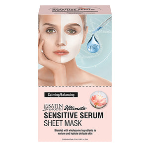 Satin Smooth Sensitive Serum Face Mask Single Use